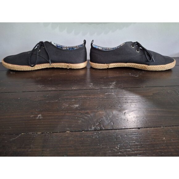 EUC Ben Sherman Men's Black Lace Up Espadrille Sneakers/Sz. 10.5 - Picture 2 of 9